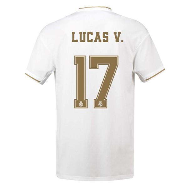 Camiseta Real Madrid NO.17 Lucas V. Primera 2019-2020 Blanco